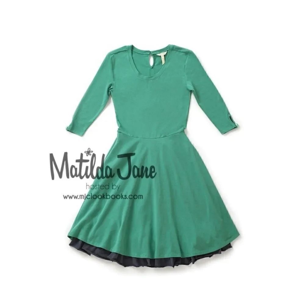 Matilda Jane Joanna Gaines Women's Green Pasture Dress Size XS.Armpit to armpit